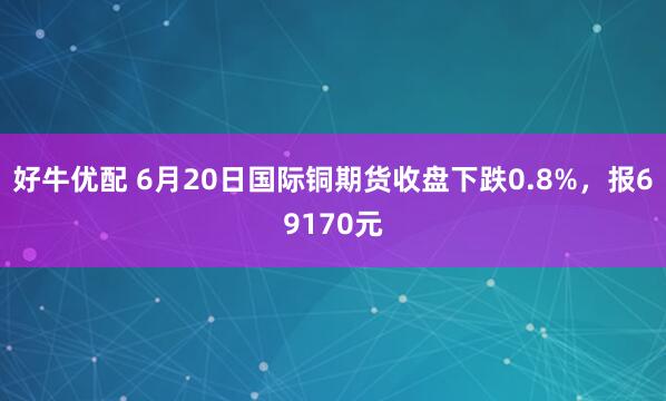 好牛优配 6月20日国际铜期货收盘下跌0.8%,报69170元